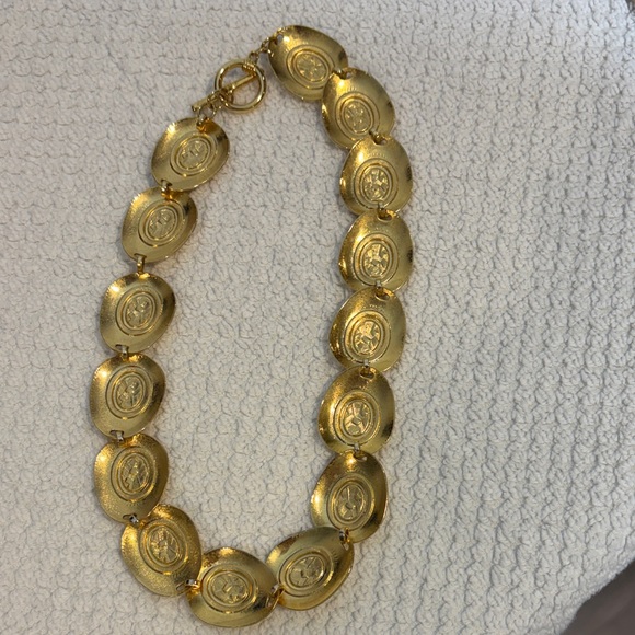 Vintage Brass Gold Enamel Multicolor Gemstone Necklace Bracelet Earrings Set - Picture 4 of 6